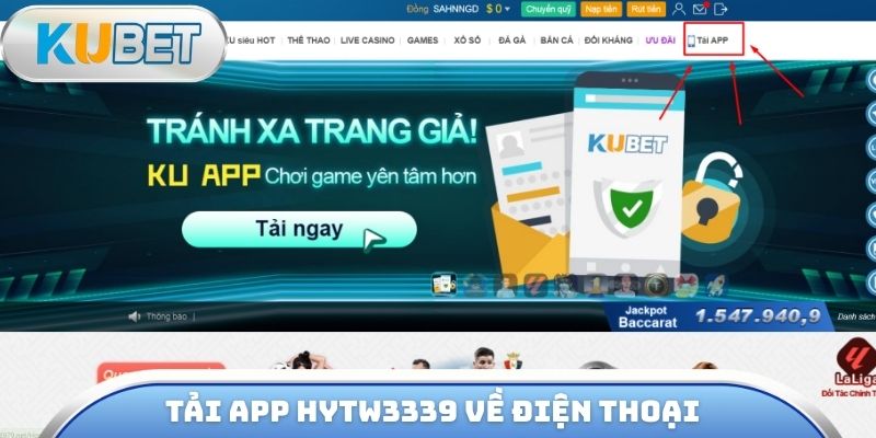 Tải app hytw3339 về điện thoại