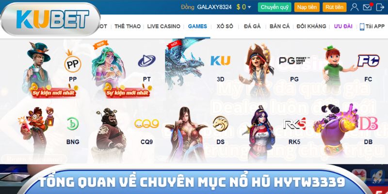 Tổng quan về chuyên mục nổ hũ hytw3339