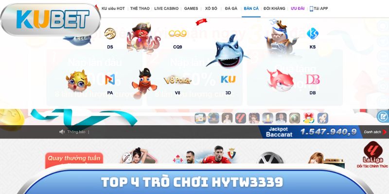 Top 4 trò chơi Hytw3339
